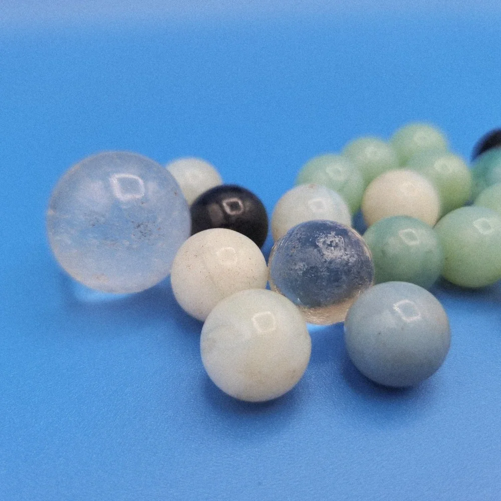 Vintage Glass Marbles Lot Assorted Colors Sizes Shooters and Players 30pc